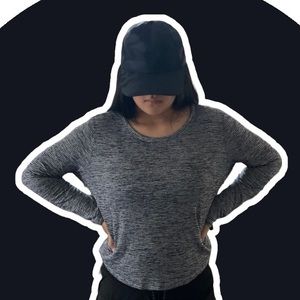 Womens Athleta Activewear long sleeve stripe top size Medium